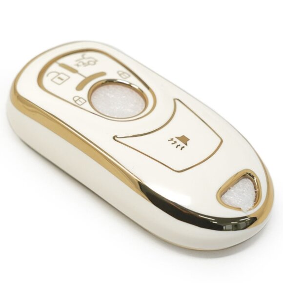 Key Fob Cover For Buick Smart Remote Key - 4 Buttons - White - Picture 1 of 9